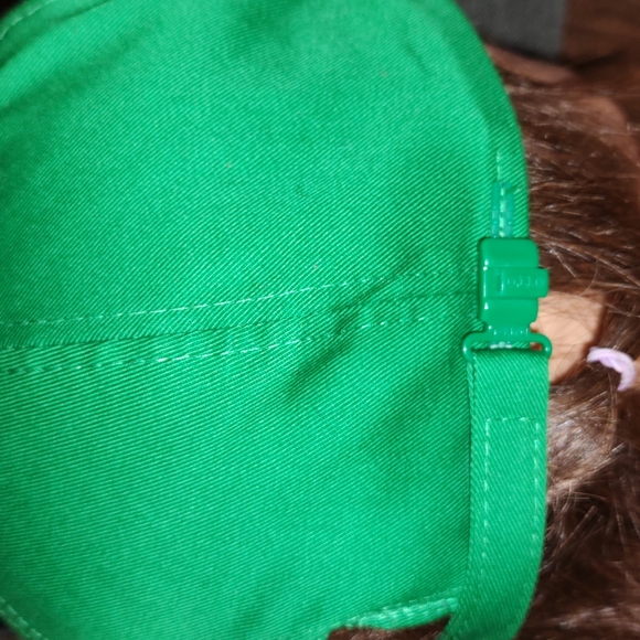 Vintage Len Busch Roses Green Adjustable Hat - Picture 6 of 9